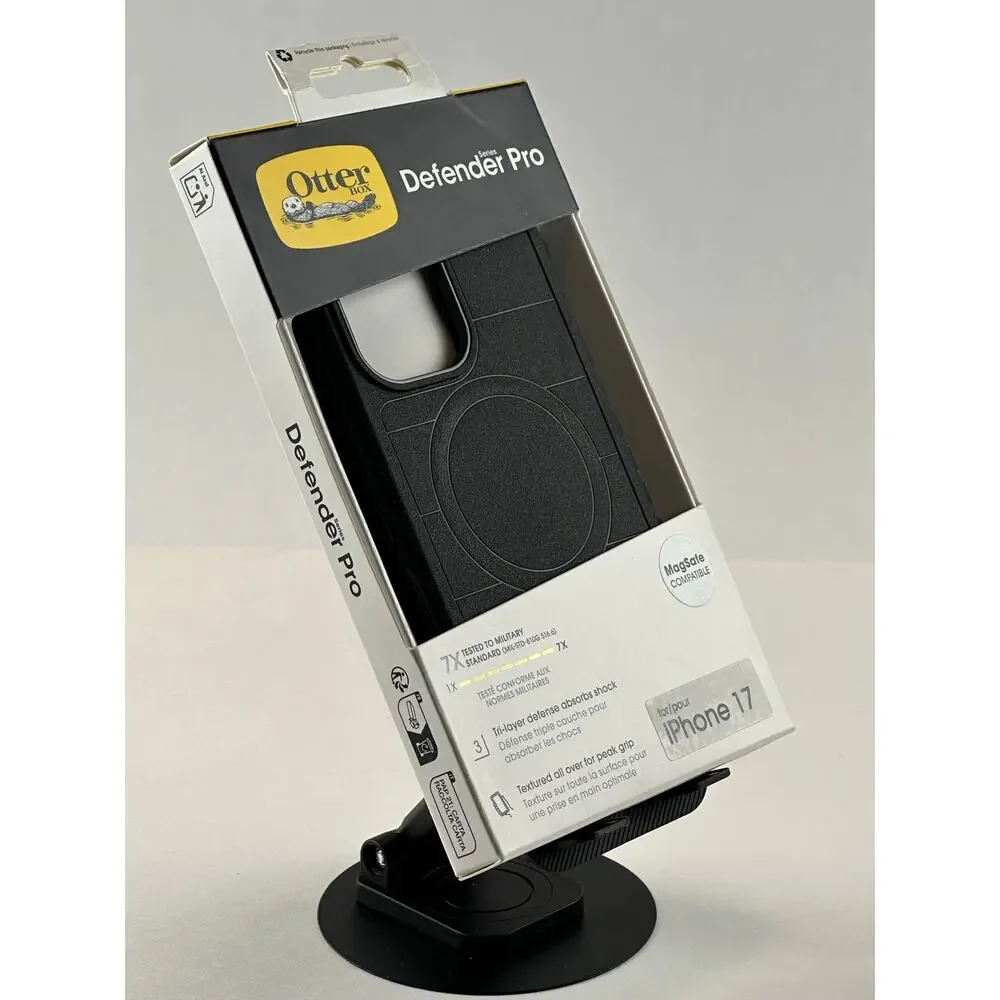 OtterBox Defender Pro Series iPhone 17 Black MagSafe Case NWT MSRP: $80